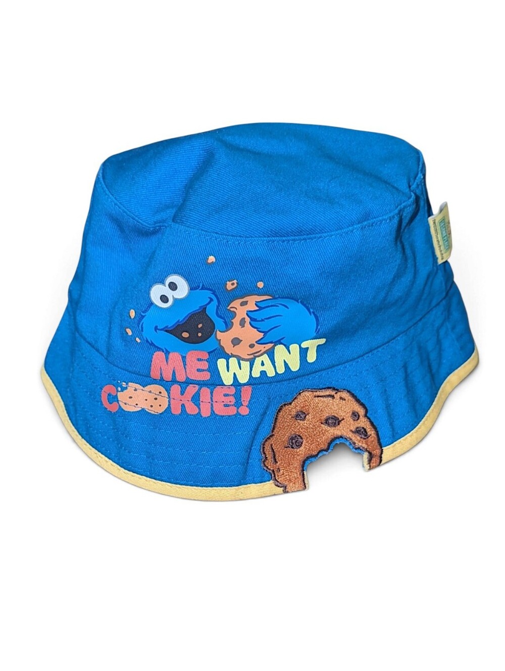 Sesame Street 2017 Busch Gardens Cookie Monster Cut Out Kids Toddler Bucket Hat